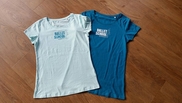T-shirts balletschool liggend