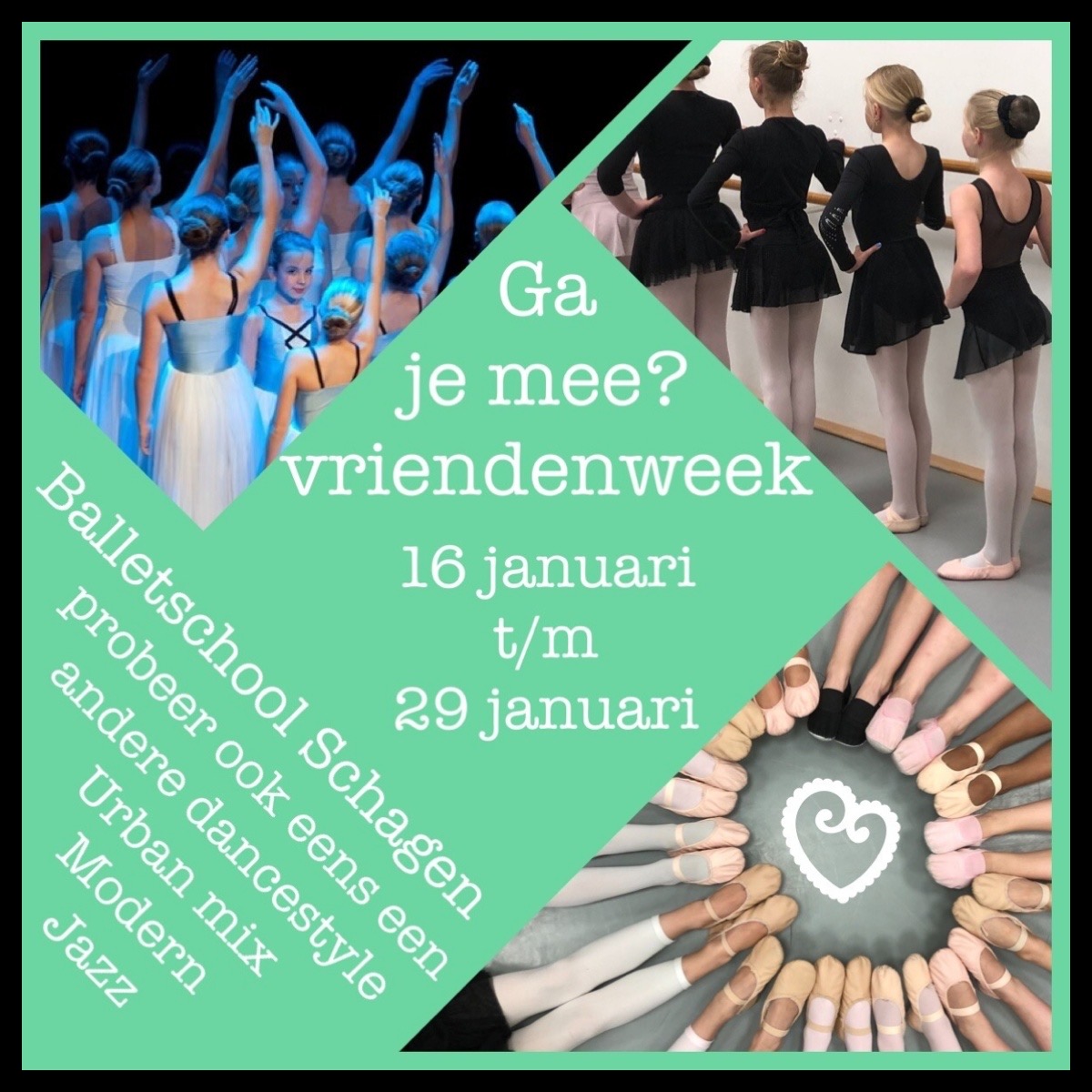 Samen dansen in de vriendenweek...