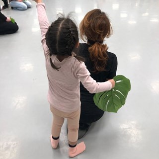 ballerina met ouder dans mee
