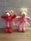 beer en konijnknuffel met tutu